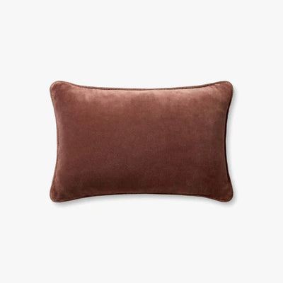 Lumbar Cinnamon Cotton Throw Pillow