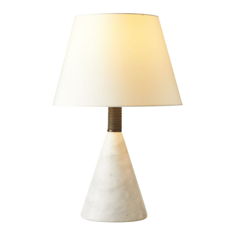 White Marble Base Table Lamp