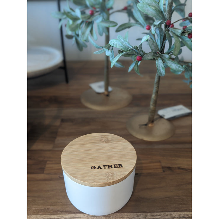 Gather:  3 wick locally sourced 12 oz candle