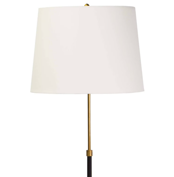 Gold and Black Accent Floor Lamp