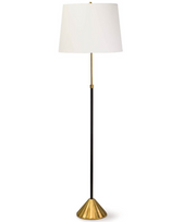 Gold and Black Accent Floor Lamp