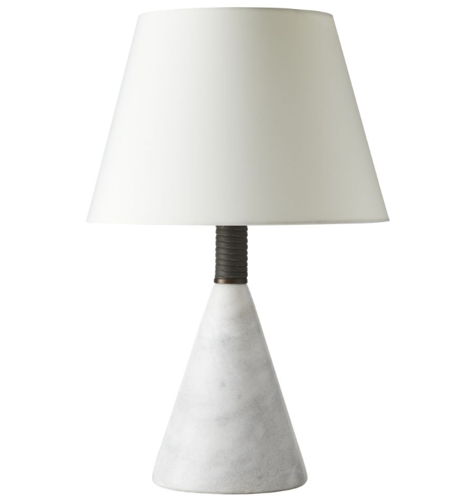 White Marble Base Table Lamp