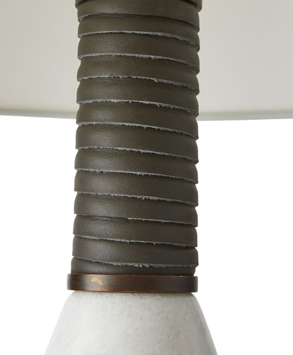 White Marble Base Table Lamp