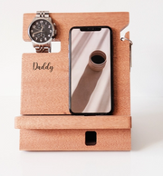 Compact Wooden Docking Station