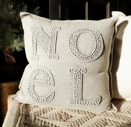 20" Noel Throw Pillow