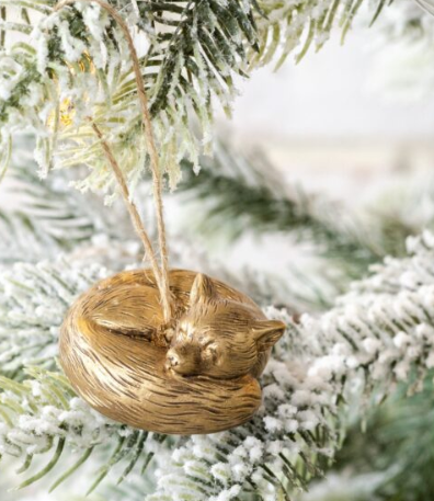 Sleeping Fox Ornament