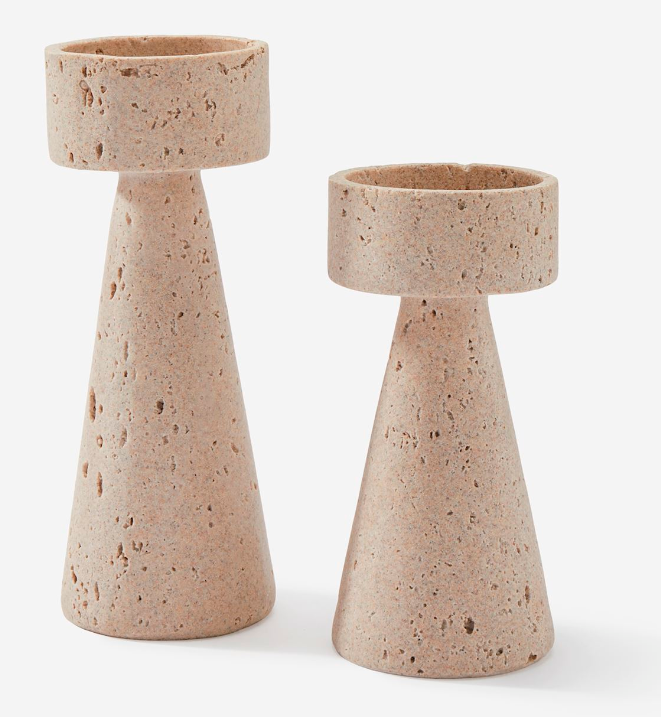 Sand Pillar Candle Holder