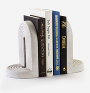 Arched White Bookend