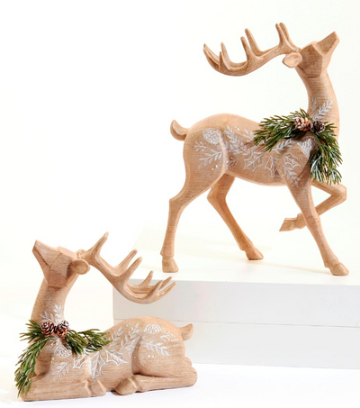 Set of 2 Deer Table Decor