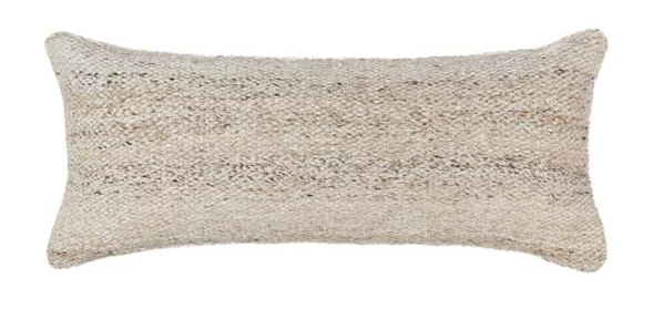 36" x 16" Natural Textured Lumbar Pillow