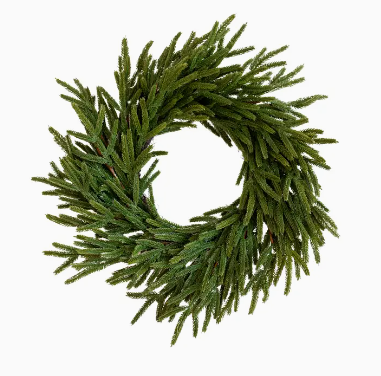 Norfolk Pine Real Faux Christmas Wreath