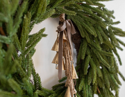 Norfolk Pine Real Faux Christmas Wreath