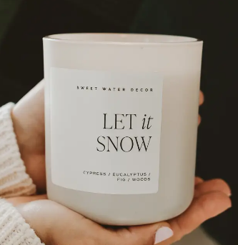 Let it Snow Soy Candle