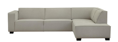 Custom 2 Piece Sectional with Open Corner Chaise