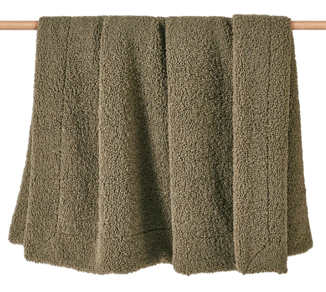 Teddy Textured Throw Blanket