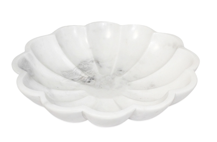 Large Marble Lotus Bowl