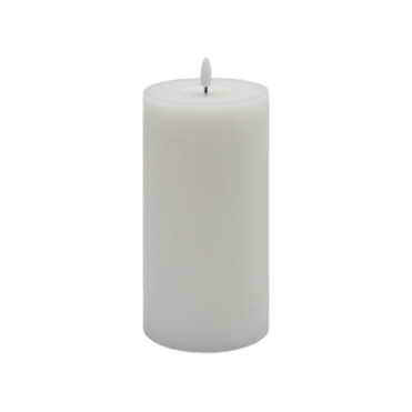 Large White Flameless Candle Pillar