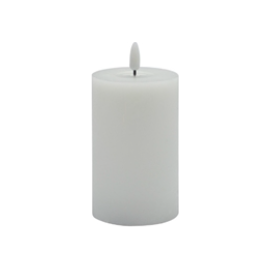 Small White Flameless Candle Pillar