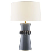 29" Slate Blue Ceramic Lamp