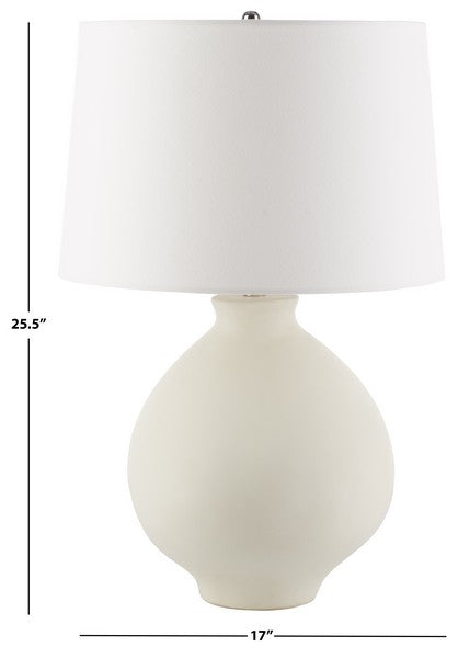 Organic White Ceramic Table Lamp