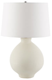 Organic White Ceramic Table Lamp