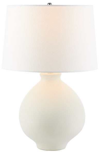 Organic White Ceramic Table Lamp