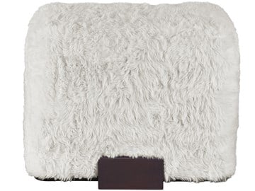 Faux Fur Ottoman