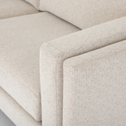 92" Beige Upholstered Sofa