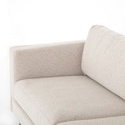 92" Beige Upholstered Sofa