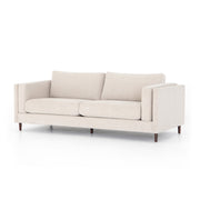 92" Beige Upholstered Sofa