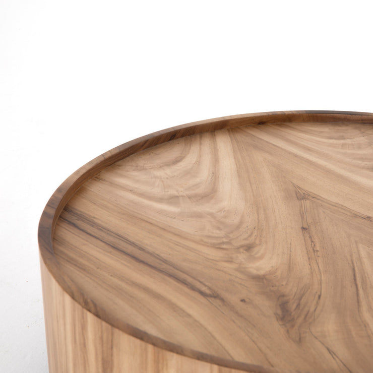 Round Wood Coffee Table