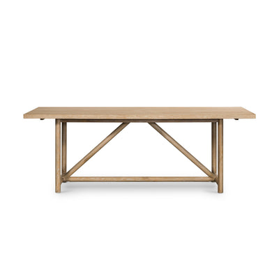 84" White-Washed Oak Dining Table