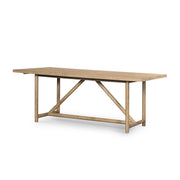 84" White-Washed Oak Dining Table