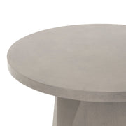 22" Grey Concrete Side Table