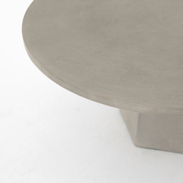 40" Grey Concrete Coffee Table