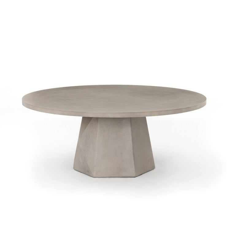 40" Grey Concrete Coffee Table