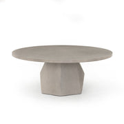 40" Grey Concrete Coffee Table