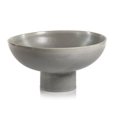 Glazed Stoneware Footed Bowl