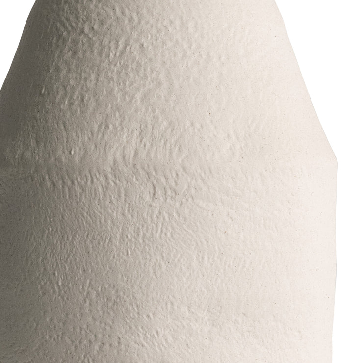 Tall Matte White Ceramic Vase