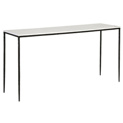 59" Iron & Marble Console