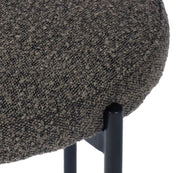 Brown Boucle Dining Chair