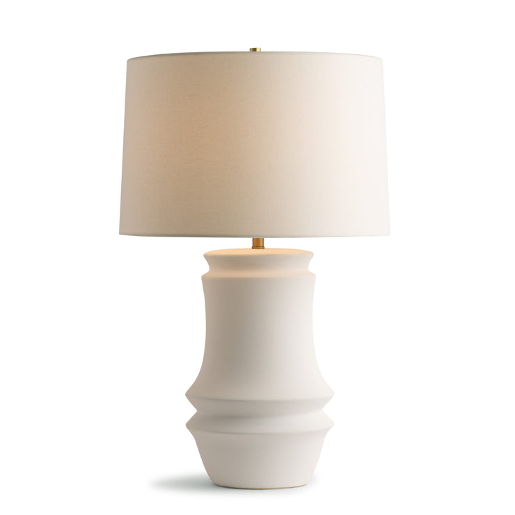 White Ceramic Clean Silhouette Table Lamp