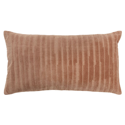 14"x 26"Camel Lumbar Velvet Pillow