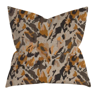 20" Fall Patterned Down Filled Throw Pillow