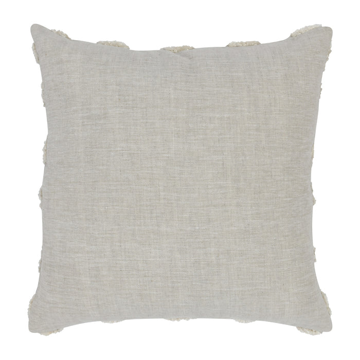 22" x 22" Natural/Ivory Throw Pillow