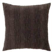 22" x 22" Brown Textured Throw Pillow