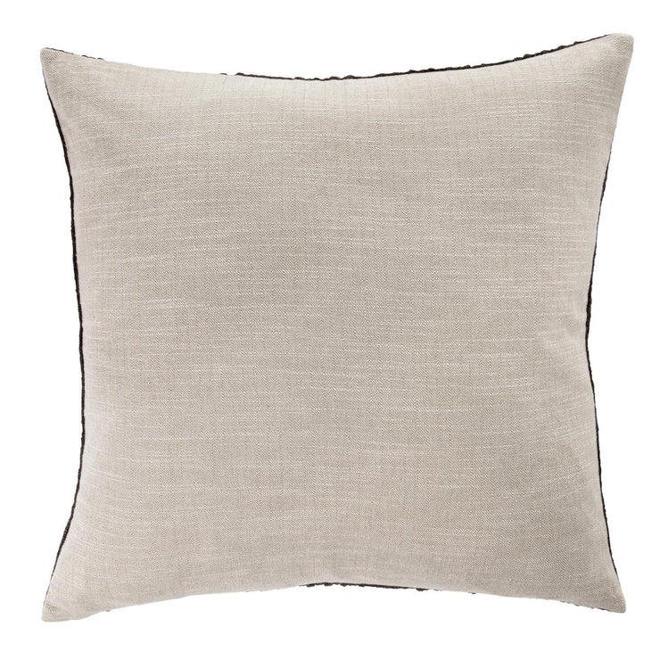 22" x 22" Brown Textured Throw Pillow