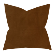 22" Brown Down Filled Throw Pillow