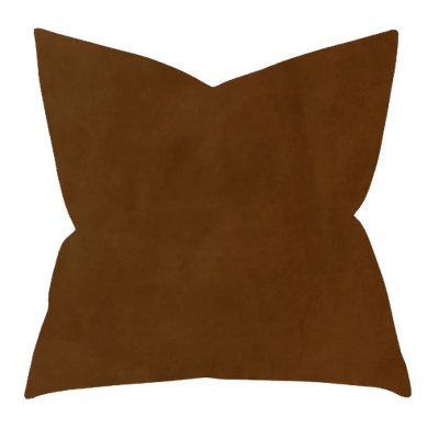 22" Brown Down Filled Throw Pillow