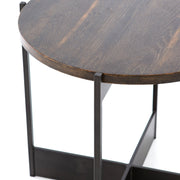 24" Wood and Iron End Table - Mix Home Mercantile